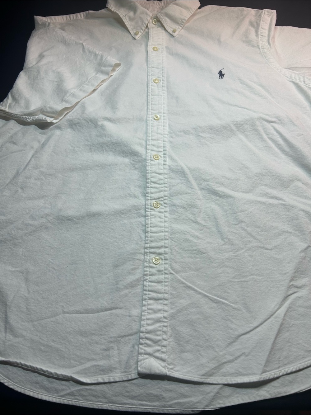 Polo Ralph Lauren Men’s XXL Classic Fit White Oxford Button Down Shirt Polo Pony